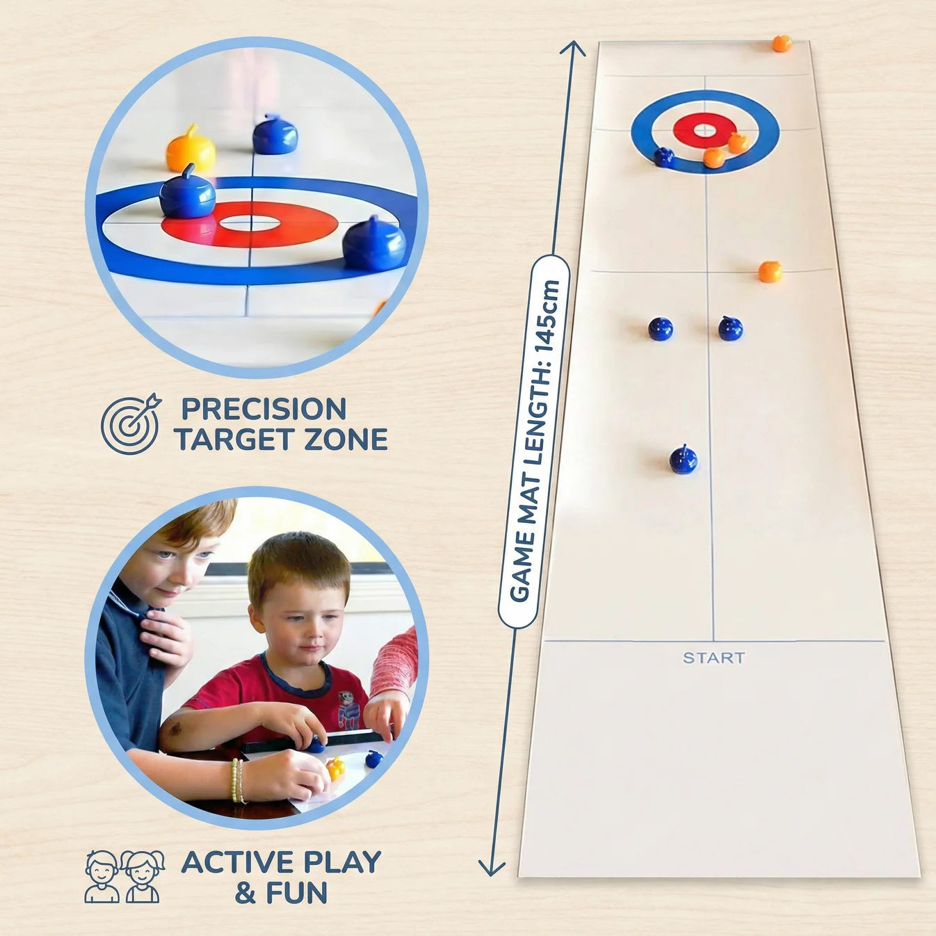 Mini Tabletop Curling Game Envires Baby