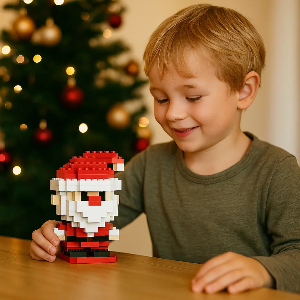 Creative Building Block Christmas Figures – Festive DIY Holiday Decorations for Family Fun and Bonding 1