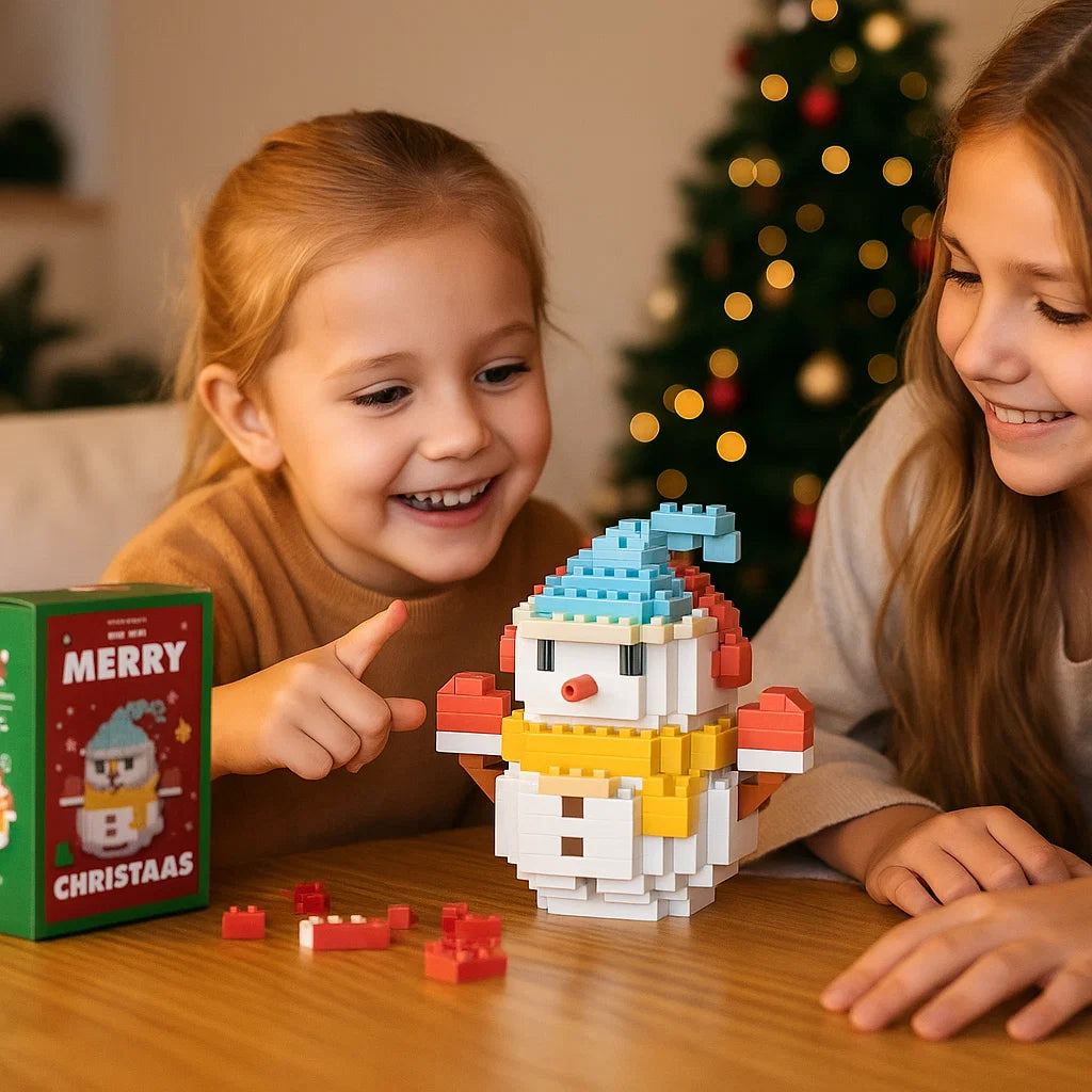 Creative Building Block Christmas Figures – Festive DIY Holiday Decorations for Family Fun and Bonding 2