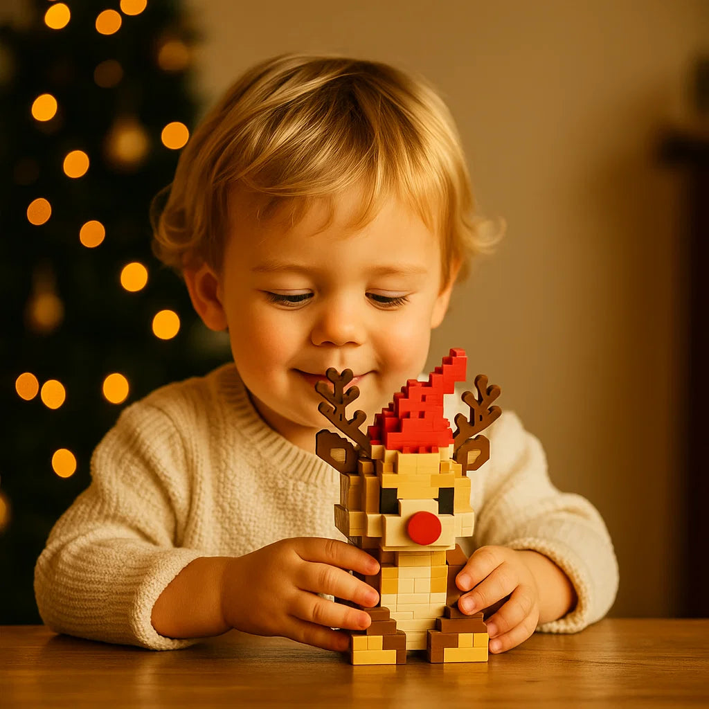 Creative Building Block Christmas Figures – Festive DIY Holiday Decorations for Family Fun and Bonding 3