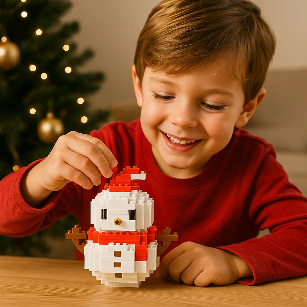 Creative Building Block Christmas Figures – Festive DIY Holiday Decorations for Family Fun and Bonding 5