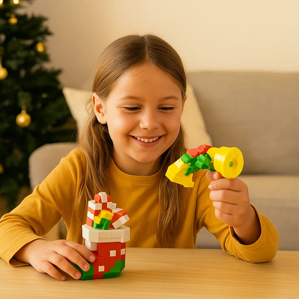 Creative Building Block Christmas Figures – Festive DIY Holiday Decorations for Family Fun and Bonding 6
