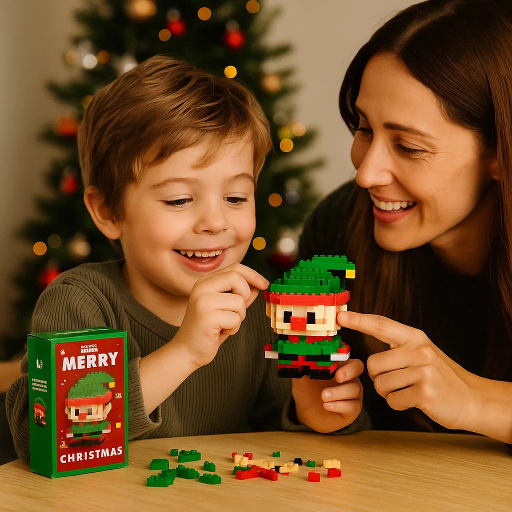 Creative Building Block Christmas Figures – Festive DIY Holiday Decorations for Family Fun and Bonding 7