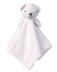Eco-Friendly Velvet Comforter for Infants, White Bear Plush Blanket, 30x30 cm Soft Toy and Blanket Combo 3