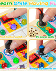 Montessori Wooden Piano Activity Board – Educational Toy for 3 Year Olds with Lights, Sounds, and Interactive Elements 1