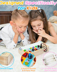 Montessori Wooden Piano Activity Board – Educational Toy for 3 Year Olds with Lights, Sounds, and Interactive Elements 4