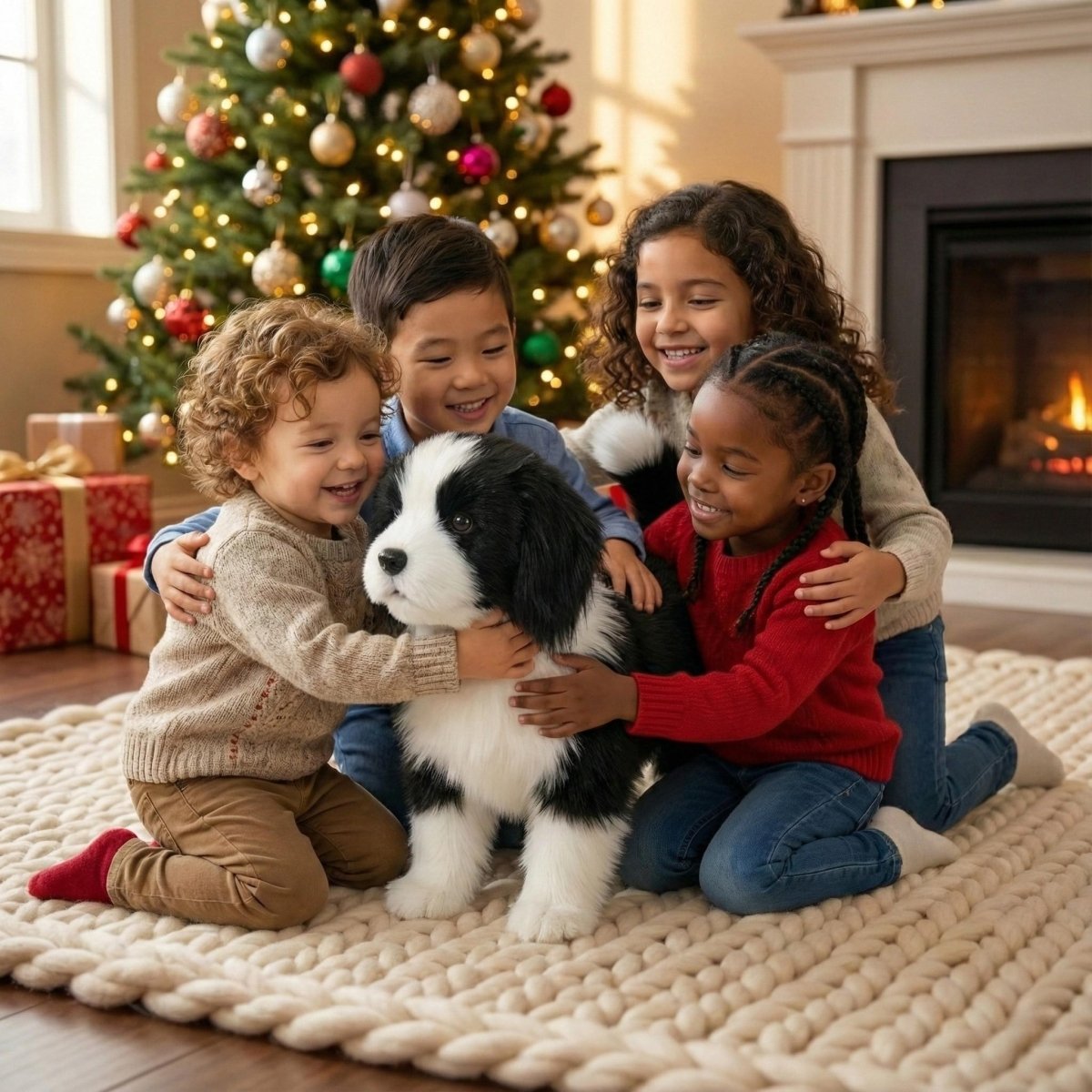Robot Dog Envires Baby