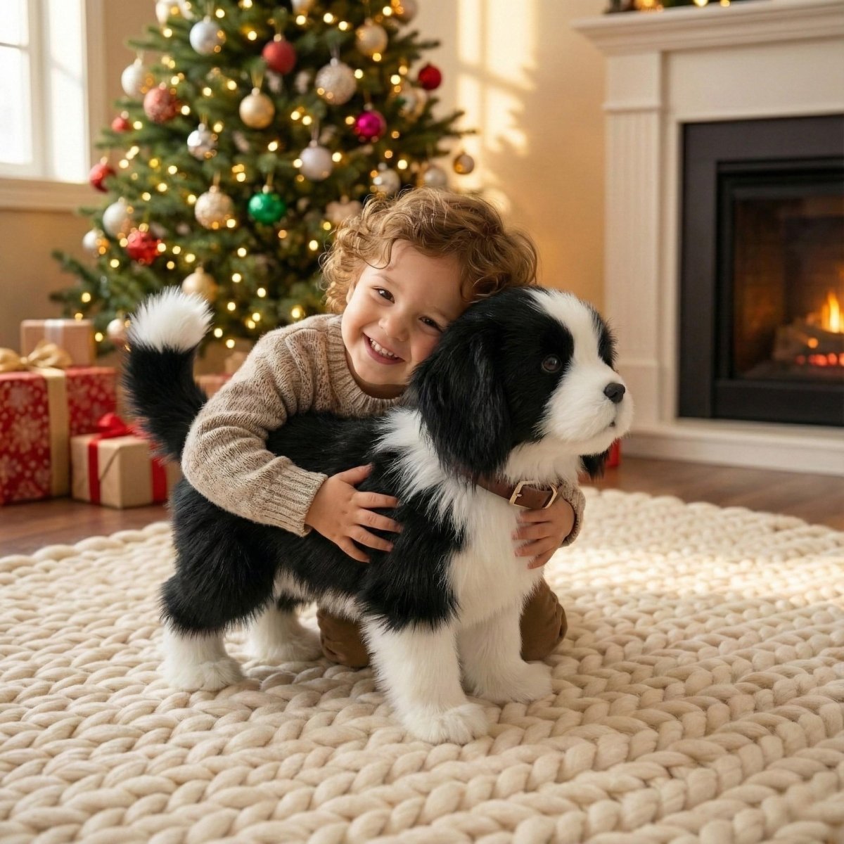 Robot Dog Envires Baby