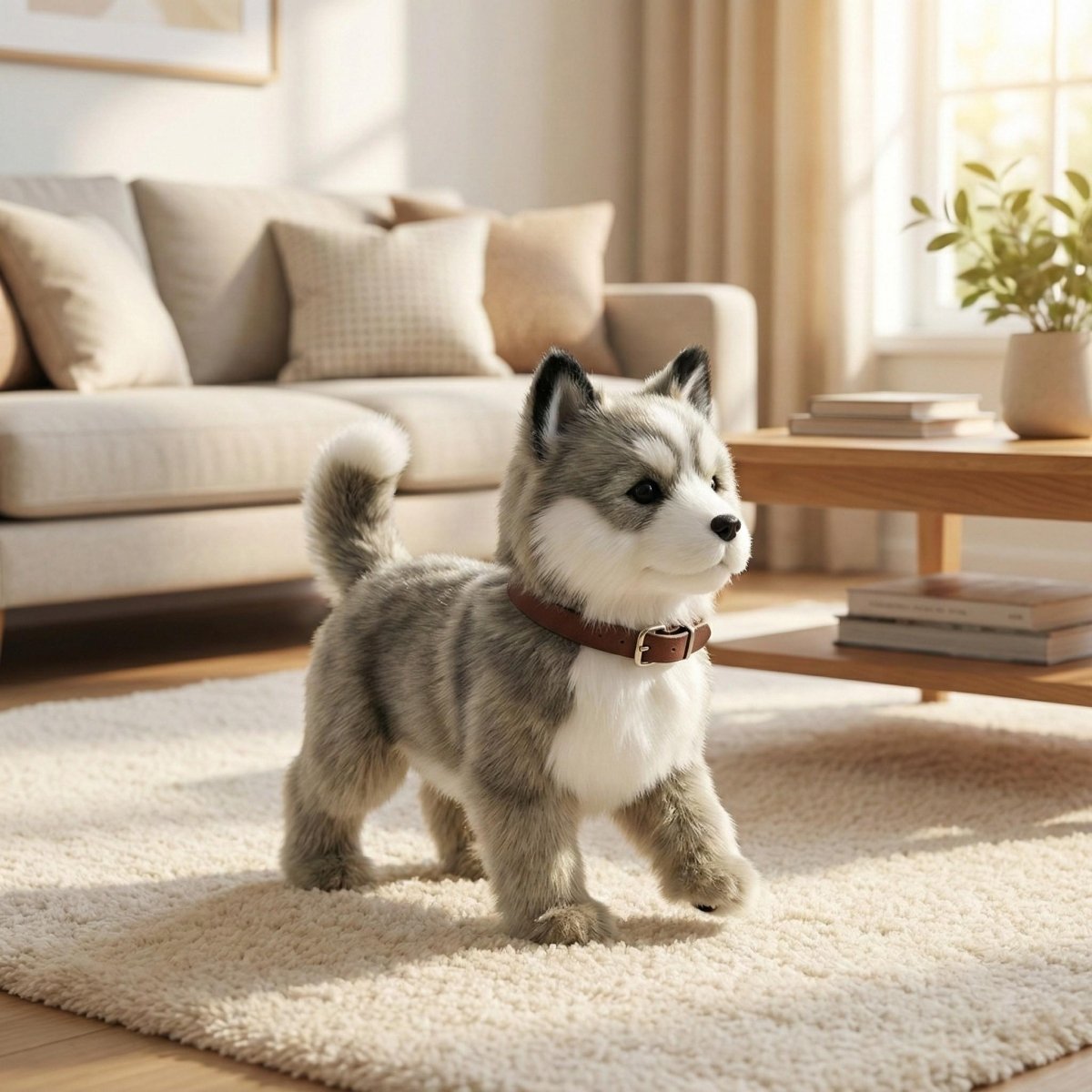Robot Dog Envires Baby