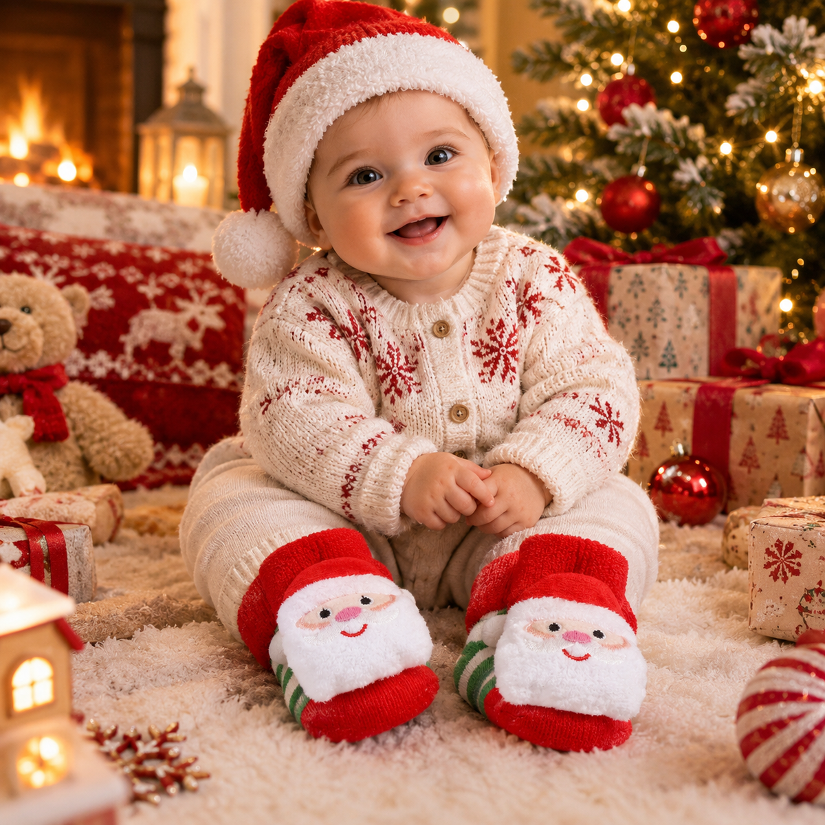 Santa Baby Socks Envires Baby 5